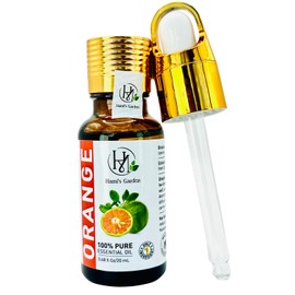 Hami’s Garden Orange Essential Oil – 0.68 fl Oz/20 mL – 100% Pure and Natural – Premium Grade with Glass Dropper - for Diffusers, Skin Care, Home Care, Soap Making