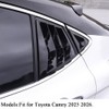 Rifoda for New Camry Window Louvers Air Vent Scoop Shades