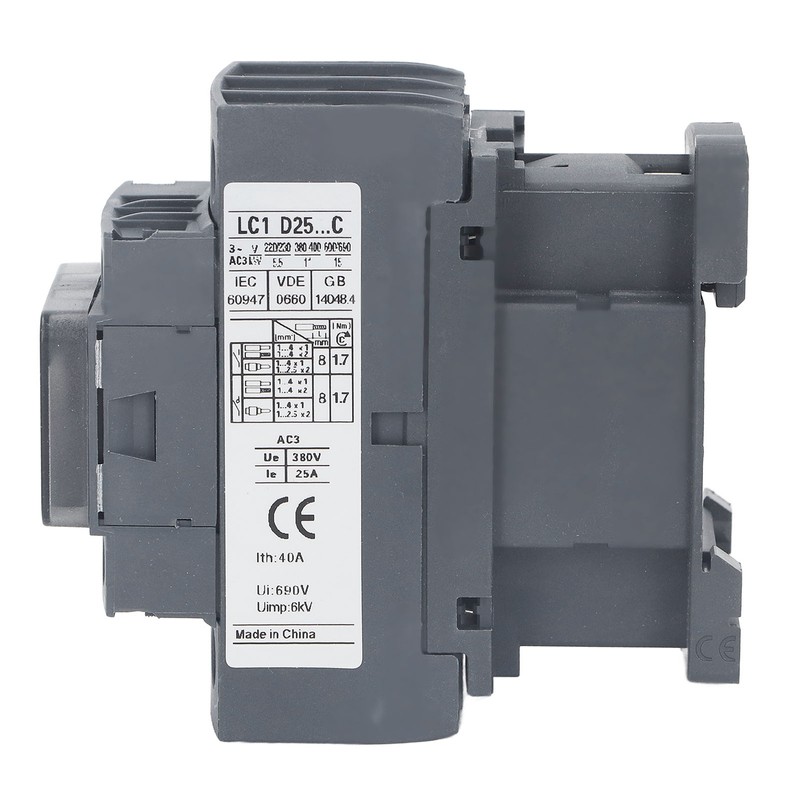 AC Contactor Low Voltage 25A 1NO 1NC 380V Circuit Switch