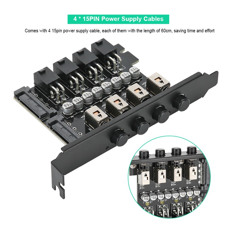 HDD Hard Drive Power Supply Switch Control Module SATA Drive