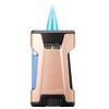 Colibri Rebel Double Jet Flame Butane Lighter, Windproof & Refillable,
