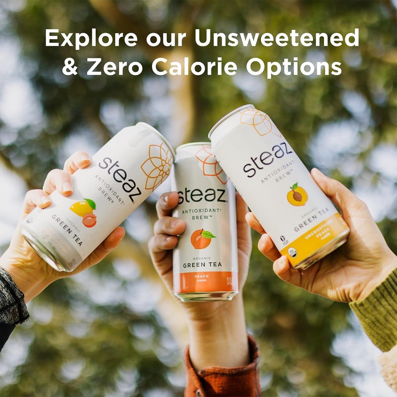 Steaz - Organic Green Tea - Blueberry Pomegranate (12 Pack)