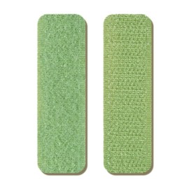 Pack of 20 2 cm x 7 cm Velcro Tape, Extra Strong, Velcro Tape for Sewing, Double-Sided Velcro Fabric Velcro Strips, for DIY Crafts, Shoes, Clothing, Decorating, Green