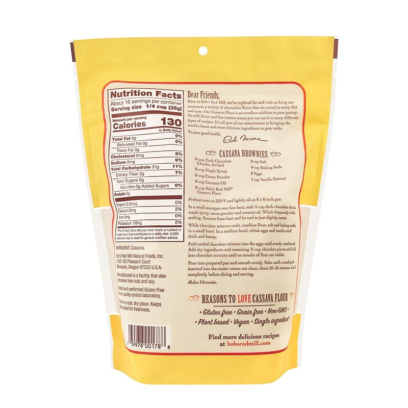 Bob's Red Mill Cassava Flour, 20-Ounce (Pack of 2)