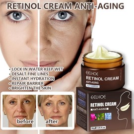 Nina Pool Retinol Cream Anti-Aging Skincare for Wrinkles, Brightening, Moisturizing, Skin Firming, Free of Beef Tallow Antioxidant Hydration Moisturizer Evening Radiant Smooth
