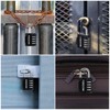 FOBOZONE Combination Locks Padlock, 4 Digit Waterproof Padlock with Resettable