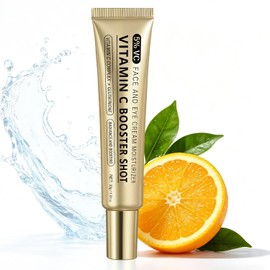 Vitamin C Booster Shot Serum, Vitamin C Wrinkle Glowing Essence Cream, Este tónico iluminador e hidratante reduce eficazmente las manchas oscuras y las arruga