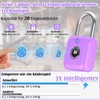 Anweller Fingerprint Padlock with Fingerprint Small for Gym, Office, Home,
