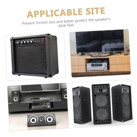 NOLITOY 4Pcs Vibration Speaker Base Pad Alloy Isolation Feet for Amplifiers and Noise Reduction Cushion for Enhanced Sound Quality and Stability