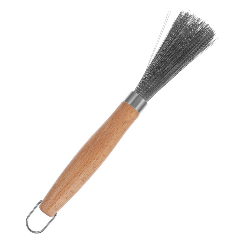 BESPORTBLE 2pcs Stainless Steel Cleaning Brush Handle for Pots Pans