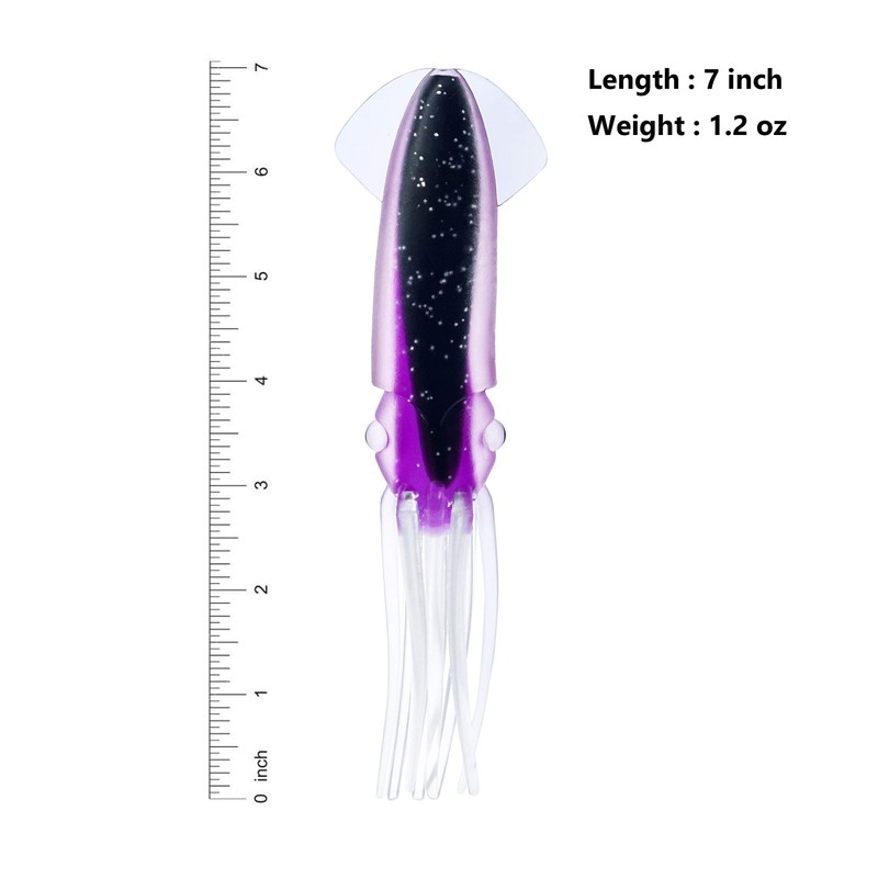 7" Squids Purple 10 Pieces