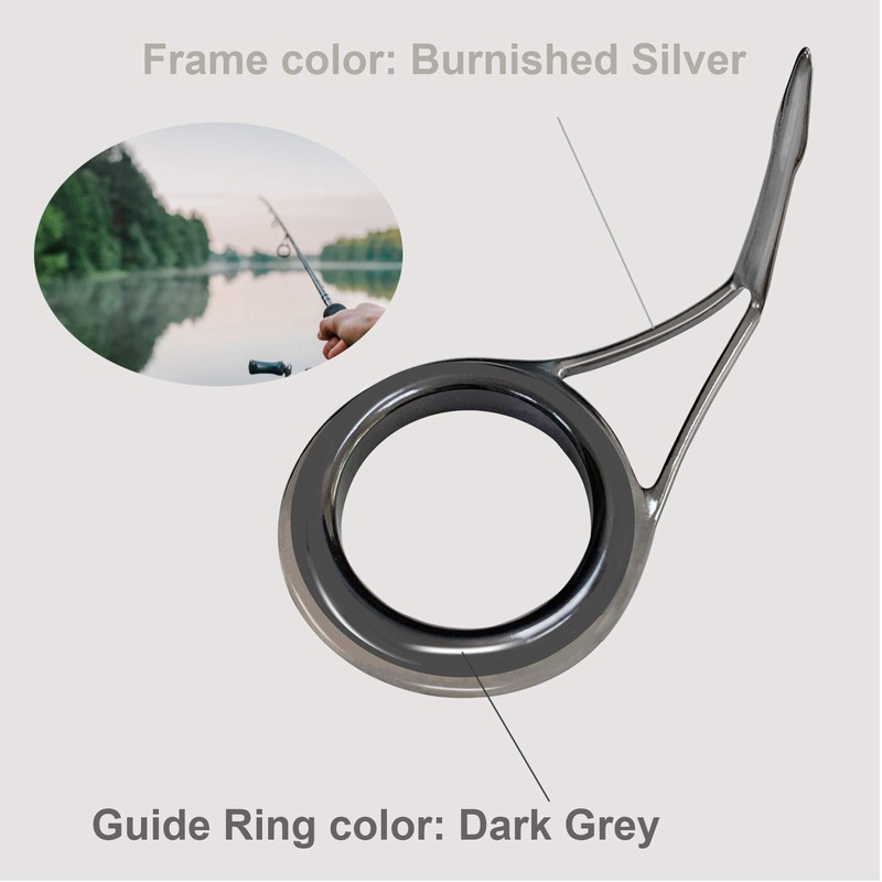 THKFISH Fishing Rod Guide Repair Kit Spinning Rod Guides Ceramics
