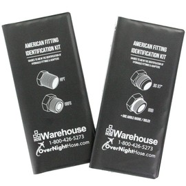 HoseWarehouse Brand TGK02-HW SAE American Thread Identification Kit w/Adaptall Gauges (NPT, NPSM, ORS, ORFS, ORB, an, JIC 37)