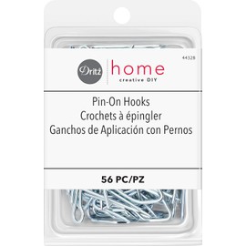 Dritz Home 44328 - Ganchos para Cortinas (56 Piezas), Color Plateado