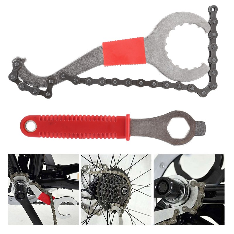 7Pcs Multifunctional Bicycle Chain Wheel Tool Set Mountain Bike Repair