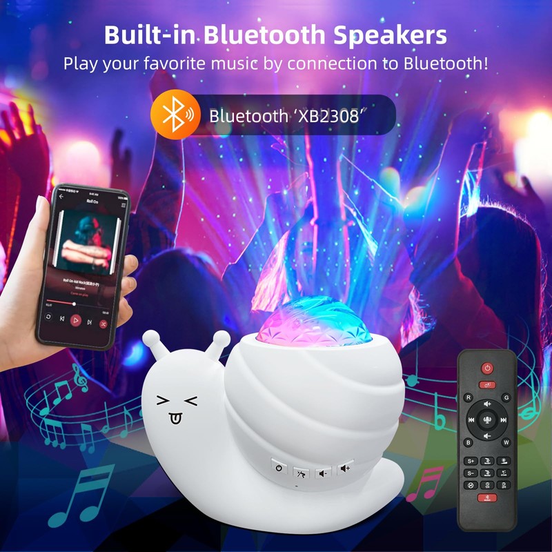Mycket Starry Sky Projector Night Light, 4 in 1 Aurora