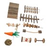 10pcs Hamster Chew Toys Set Natural Safe Teeth Grinding Exercise