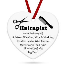 Hairdresser Gifts for Women Hairdresser Ceramic Hanging Decoration Gifts Hair Stylist Gifts for Sisters Friend Cosmetology Graduation Gifts for Girl Hair Stylist Gifts Hairdresser Hairdressing