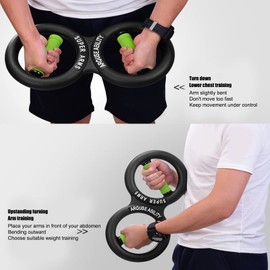 Hand Grip Strengthener, Arm Strength Exercise Tool 8 Shaped Circulation Wrist Strength Training Fitness Tool, 10kg Strength Training Grip Strengtheners Grip Strength Trainer, Hand Exerciser Bars