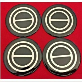 Aftermarket Products 4pcs.1980-1996 FORD F150 BRONCO VAN Center Caps BLACK EMBLEM STICKERS LOGOS