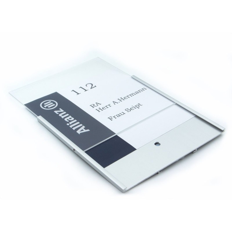 Logistic Sign System Door Sign 150F 150/150mm Aluminium Frame Acrylic