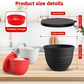 Silicone Bowl Liners for 5Qt Tilt-Head Kitchen Mixers | Durable Mixer Accessories & Replacement Bowl Inserts (White)