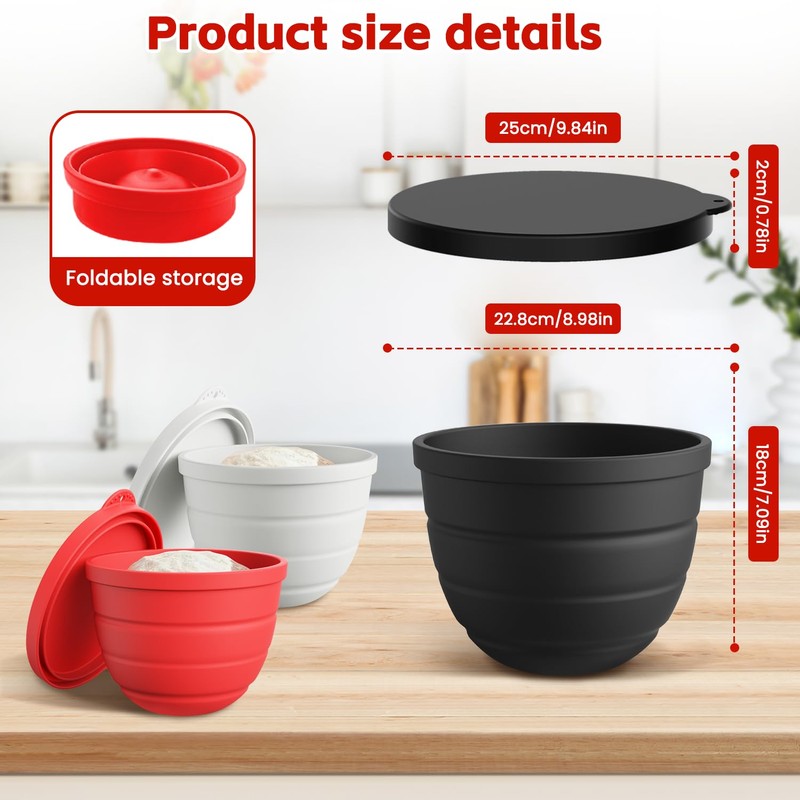 Silicone Bowl Liners for 5Qt Tilt-Head Kitchen Mixers | Durable