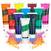 LIBAIDZ Pack of 10 Finger Paints 20 ml, Finger Paints,