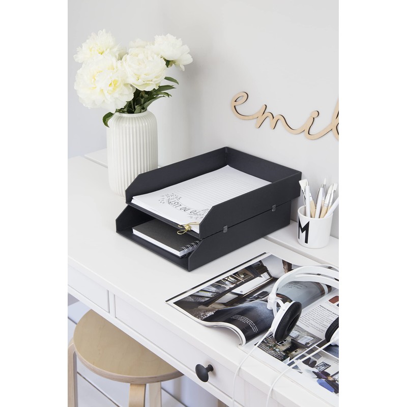 Bigso Box of Sweden, MDF 789245601 N Courier Stackable Bins