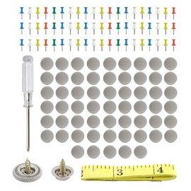 Yourkar 60 PCS Car Roof Headliner Repair Kit, Auto Roof Snap Rivets Retainer with Installation Tool, Automotive Ceiling Cloth Fixing Repair Buckle, Universal Car Accessories (Gray, Mesh)