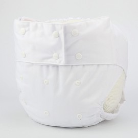 ReUseLife 2 Pieces Adjustable Washable Reusable Cloth Incontinence Underwears for Women and Men,Adult Cloth Diaper,Snap Closure,Waist 27-39 Inches