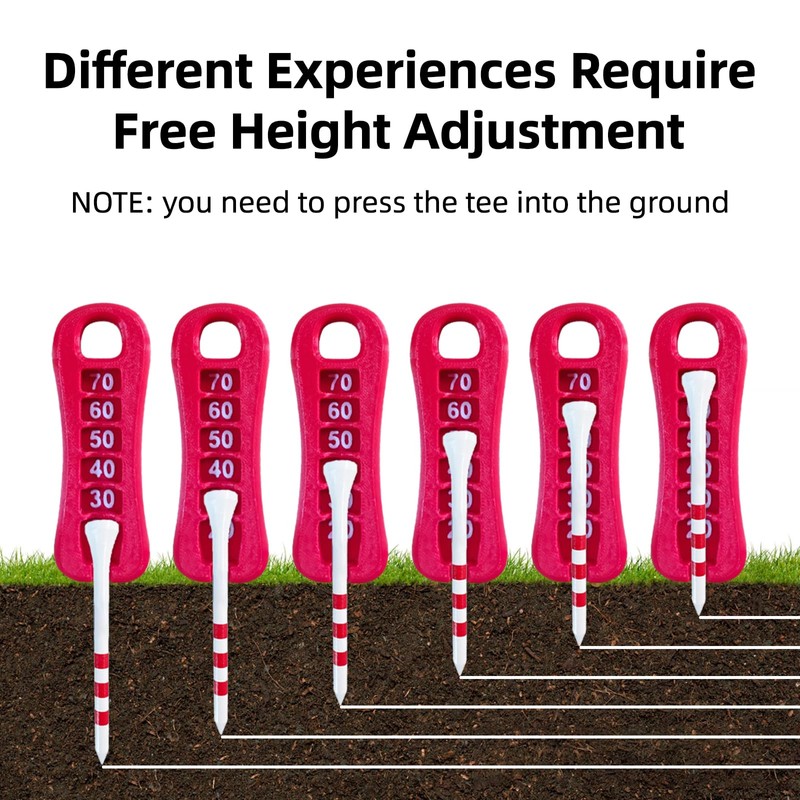 K TOMOTO Golf Tee Height Tool, Precision Golf Tee Elevator