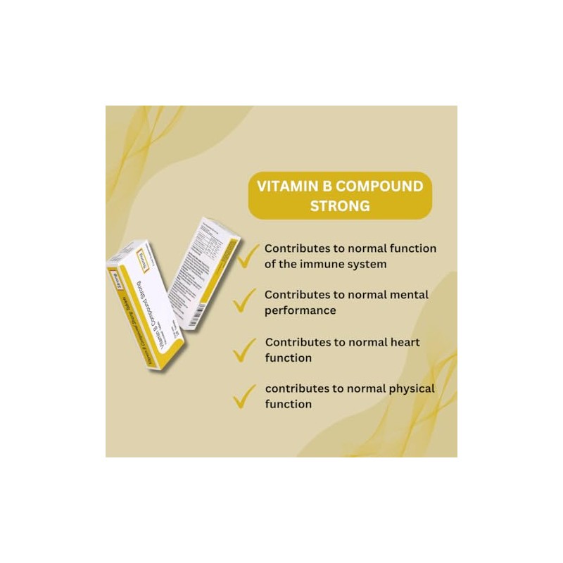 Vitamin B Compound Strong Vegetarian 28 Tablets X 6 Packs