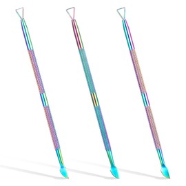 JIYIN 3 PCS Lottery Ticket Scratcher Tool, Metal Lottery Scratcher Scratch Off Stickers Lotto Scratcher Tool Multi-Use Scraping Tool Label Scraper for Tickets Stickers Labels Films(Rainbow)