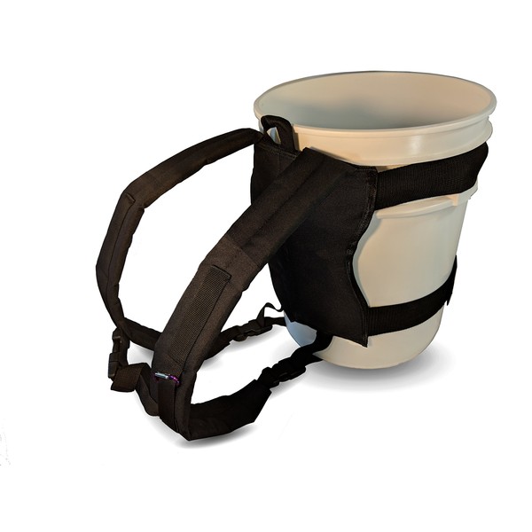 Backpack for 5 Gallon Buckets for Ice Fishing, Picking Apples and Sports