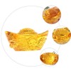 NUOBESTY Yellow Crytal Feng Shui Golden Ingot Yuan Bao and