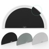 Changshade Arch Window Shades Blackout,Half Moon(Radius:36") Blackout Pleated Window Shades,