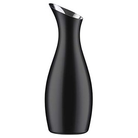 Zone Denmark Rocks Water Carafe 1 Litre Stainless Steel Water Jug Diameter 10 cm Height 26 cm 1 Litre Black