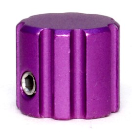 LABMETRIC 6 Instrument Control KNOBS, w/Set Screw and Wrench, Anodized Aluminum, Guitar Radio DIY, Purp