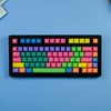 TIMSEKER 129-Key PBT Cherry Profile Keycaps Ergonomic Rainbow Mechanical Keyboard