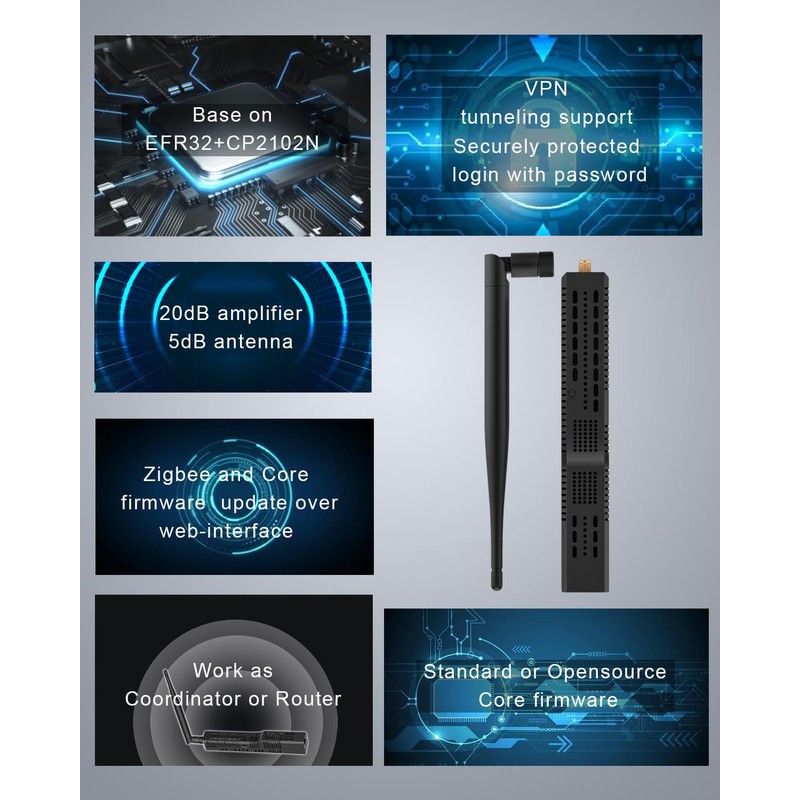 SMLIGHT SLZB-06M - Zigbee 3.0 to Ethernet,USB,and WiFi Gateway Coordinator