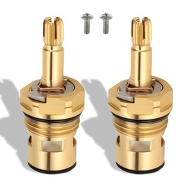 994053-0070A Replacement Cartridge For American Standard Faucets - Compatible with 994053-0070A & 994053-0070A/H - Hot & Cold Brass Valve Stem (4Z-24H) - Bath & Kitchen Faucet Repair Kit 2 Pack