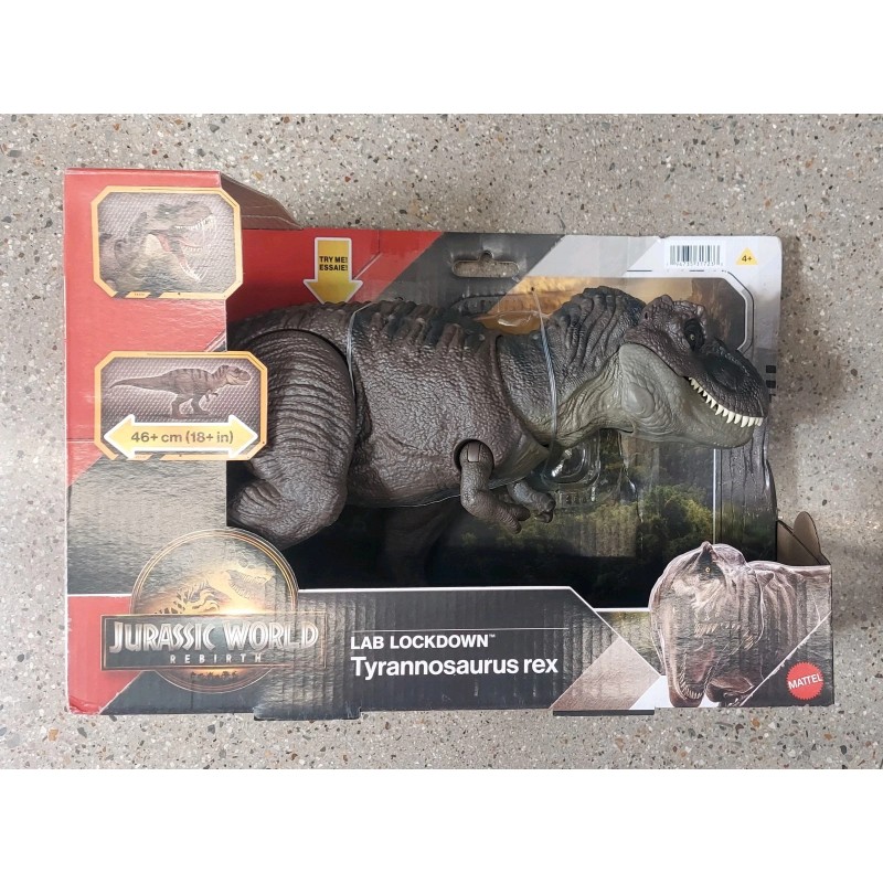 Jurassic World Rebirth Lab Lockdown Tyrannosaurus Rex T-Rex Chomp Attack