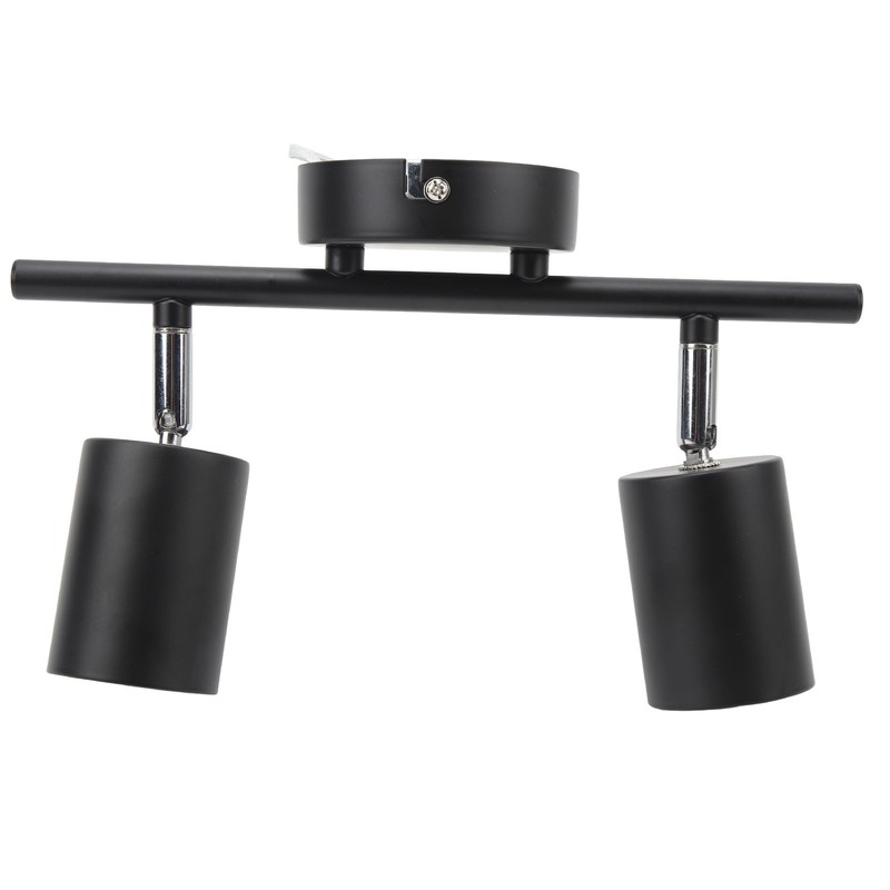 LED Track Light Kit 2 Heads 10.8in Track 90 Degrees