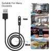 Smart Watch Magnet Charging USB Cables,2pin,Compatible with Dafit,Nerunsa,Radley,Reflex active