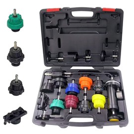 TM15 Radiator Pressure Tester Kit, Automotive Vacuum Cooling System Refill Kit, 16pcs, Made in Taiwan