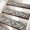 JSEI Stair Treads for Wooden Steps with 3D Leaf Pattern,