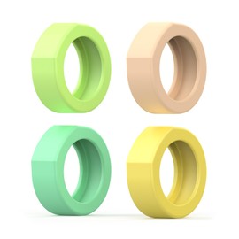 CAROFAFA Ring Protector Silicone Ring Cover Compatible with Oura Ring Protector, Elastic Case for Oura Ring Gen 3 Working Out (Heritage compatible, Multiple colors, S), S(6/7)
