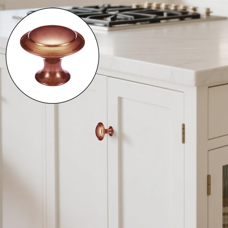 12 PCS Cupboard Door Knobs with Screws Mushroom Shaped Handle