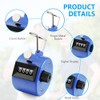 flintronic 7PCS Hand Tally Counter, 4-Digit Mechanical Palm Click Counter,